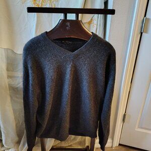 Men's 200% 2 Ply Gray XL Cashmere Sweater